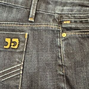 Joe's Jeans Dark Blue Denim with Orange Stitching